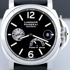 PANERAI OP6575 PAM 125 1860 Luminor Power Reserve Watch 40mm Box/Papers