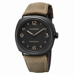 PANERAI MEN'S RADIOMIR 44MM BROWN LEATHER BAND MECHANICAL WATCH PAM00613