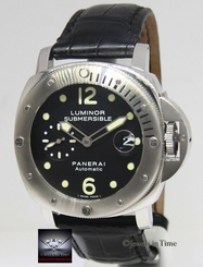 Panerai Luminor Submersible PAM 24 Steel 44mm Mens Watch Box/Papers PAM00024 7612456154836
