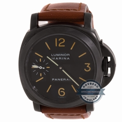 Panerai Luminor Marina PAM 004 Manual PVD Steel 44mm Mens Strap Watch Tang