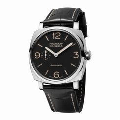 PANERAI MEN'S RADIOMIR 1940 45MM BLACK LEATHER BAND AUTOMATIC WATCH PAM00572