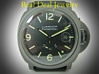 Unworn Panerai Luminor Pam 28 Power Reserve PVD Watch 44 mm Limited Edition