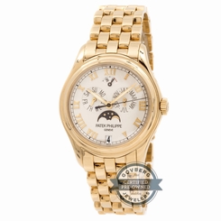 Patek Philippe Annual Calendar 5036J Auto 37mm Yellow Gold Mens Bracelet Watch