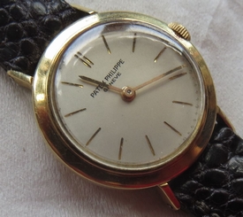  Patek Philippe Calatrava lady wristwatch 18K solid gold case load manual