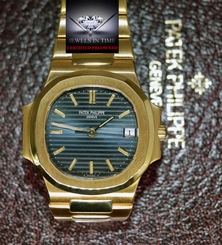Patek Philippe Nautilus 3800J 18k Gold Automatic Mens Watch Box/Papers 3800
