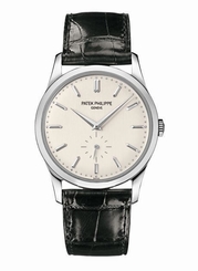 Patek Philippe Calatrava 18kt White Gold Silver Dial Men's Watch 5196G-001