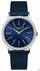 Patek Philippe Ladies Calatrava 4897G-001 18K White Gold Diamond Retail: $28,700