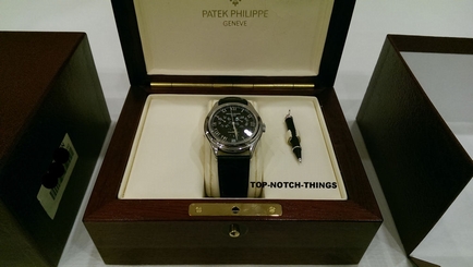 PATEK PHILIPPE 5035 PLATINUM WATCH ANNUAL CALENDAR 5035P RARE 37mm , BOX, PAPERS