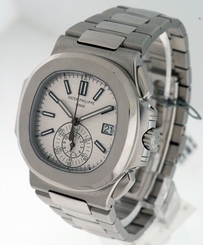 Patek Philippe Nautilus Chronograph with Date Stainless Steel 44mm watch.