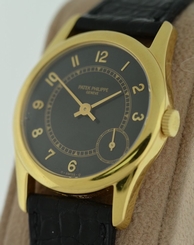 Patek Philippe Calatrava 5000J RARE 18k Yellow Gold gent's 35mm watch.