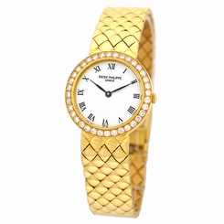 Patek Philippe 18K Yellow Gold Diamond Calatrava 4820 Box Warranty 4820-J MINTY