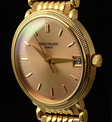 Patek Philippe Calatrava Rose Gold Automatic 3802/208 R Mens Watch With Bracelet