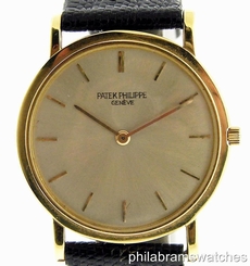 Patek Philippe Calatrava Vintage 3520 18k Yellow Gold Silver Dial Manual