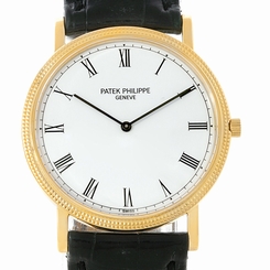 Patek Philippe Calatrava 18k Yellow Gold Watch 3520 Box Papers