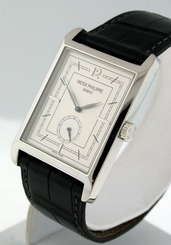 Patek Philippe Gondolo 5109P Platinum $31,100.00 gent's Ultra Thin watch.