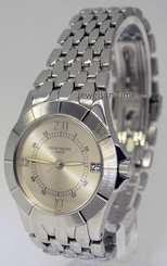 Patek Philippe Mens Neptune Steel Silver Dial Automatic Mens Watch & Box 5080/1A