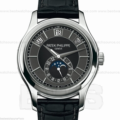 PATEK PHILIPPE New Annual Calendar Black Dial 5205G B&P New Retail: $ 49,500.00