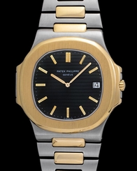 PATEK PHILIPPE NAUTILUS 3700 TWO-TONE AUTOMATIC MADE IN 1982 42MM IN DIAMETER
