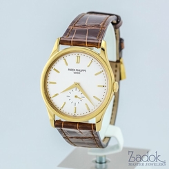 Patek Philippe Calatrava Manual Wind 18K Yellow Gold 37mm Men's Watch 5196J