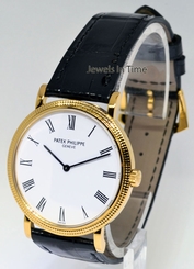 Patek Philippe Calatrava 18K Yellow Gold Mens Wrist Watch Box/Papers 5120J