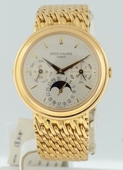Patek Philippe RARE Perpetual Calendar Moonphase 18k Yellow Gold gent's watch.