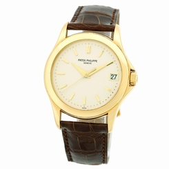 PATEK PHILIPPE 18K Yellow Gold Calatrava Automatic 5107 Box Warranty 5107-J