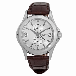 PATEK PHILIPPE 18K White Gold Travel Dual Time 5134 G Mechanical 5134-G Warranty