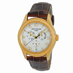PATEK PHILIPPE 18K Yellow Gold 37mm Annual Calendar Month 5035 Warranty 5035-J