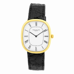 PATEK PHILIPPE 18K Yellow Gold Golden Ellipse 3738 Automatic 3738 J Box Warranty