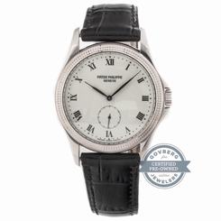 Patek Philippe Calatrava 5115G-001 Manual 35mm White Gold Mens Strap Watch