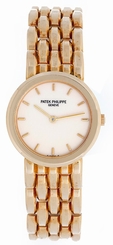 Ladies Patek Philippe Calatrava 18k Yellow Gold Quartz Watch 4748/3