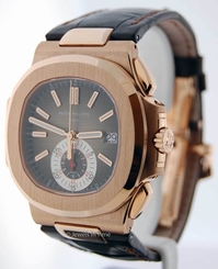Patek Philippe Nautilus Chronograph 18k Rose Gold Box/Papers BRAND NEW 5980R