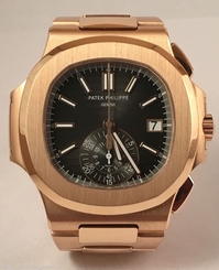 PATEK PHILIPPE NAUTILUS 5980/1R-001 CHRONOGRAPH IN 18K ROSE GOLD