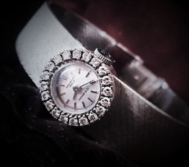 RARE PATEK PHILIPPE MODEL 3282 18K WHITE GOLD & DIAMOND WATCH w/DOCUMENTATION