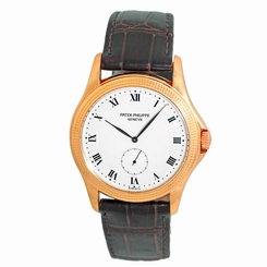 PATEK PHILIPPE 18K Rose Gold Calatrava 5115 R Enamel Dial Box Warranty 5115-R
