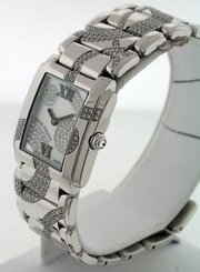 Patek Philippe Twenty-4 4910/49G All Diamond $97,800.00 18k white gold watch.