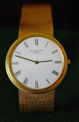 Patek Philippe Calatrava 18K Men's Watch Integral Bracelet Model 3520/10