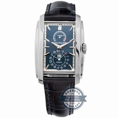 Patek Philippe Gondolo 8 Days 5200G-001 Manual White Gold Mens Strap Watch Date