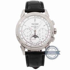 Patek Philippe Grand Complication 5270G-013 Manaul White Gold Mens Strap Watch