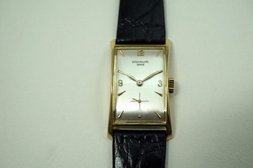 PATEK PHILIPPE 18K YELLOW GOLD HOURGLASS REF.1593 DATES 1940'S NICE BUY IT NOW!!