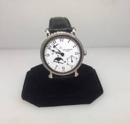 PATEK PHILLIPE POWER RESERVE MOONPHASE AUTOMATIC WHITE GOLD MEN'S WATCH 5015G!!!