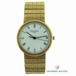 Patek Philippe Yellow Gold Calatrava Automatic on Bracelet Ref. 3802/110