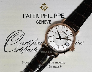 Patek Philippe 5153 Calatrava 18k Rose Gold Mens Watch Box/Papers 5153R NEW