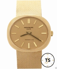 Patek Philippe Ellipse Tiffany & Co. Dial 18K Gold Hobnail Bezel 3581 Watch?