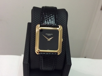 PATEK PHILIPPE Ref. 4269 18K Y/G Stepped Case w/ Onyx Dial Cal. 16-250! SUPERB!