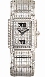 PATEK PHILIPPE Lady's Twenty 4 "24" White Gold Diamond Bracelet 4908-50G-012