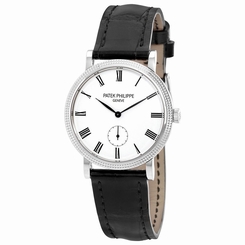 Patek Philippe Calatrava 31mm Mechanical White Dial Mens Watch 7119G-010