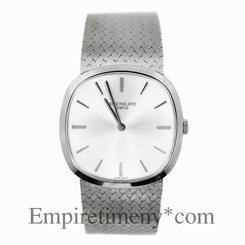 PATEK PHILIPPE GENEVE 3544 18K WHITE GOLD CASE & BRACELET AUTOMATIC MENS WATCH