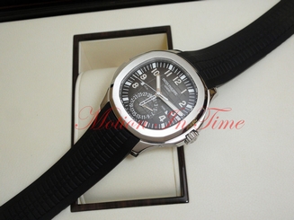 Patek Philippe 5164A-001 Aquanaut Travel Time Dual Time Zone Stainless / Rubber