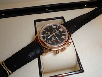  Patek Philippe 5960R Black in Rose Gold Complication Annual Calendar Chronograph